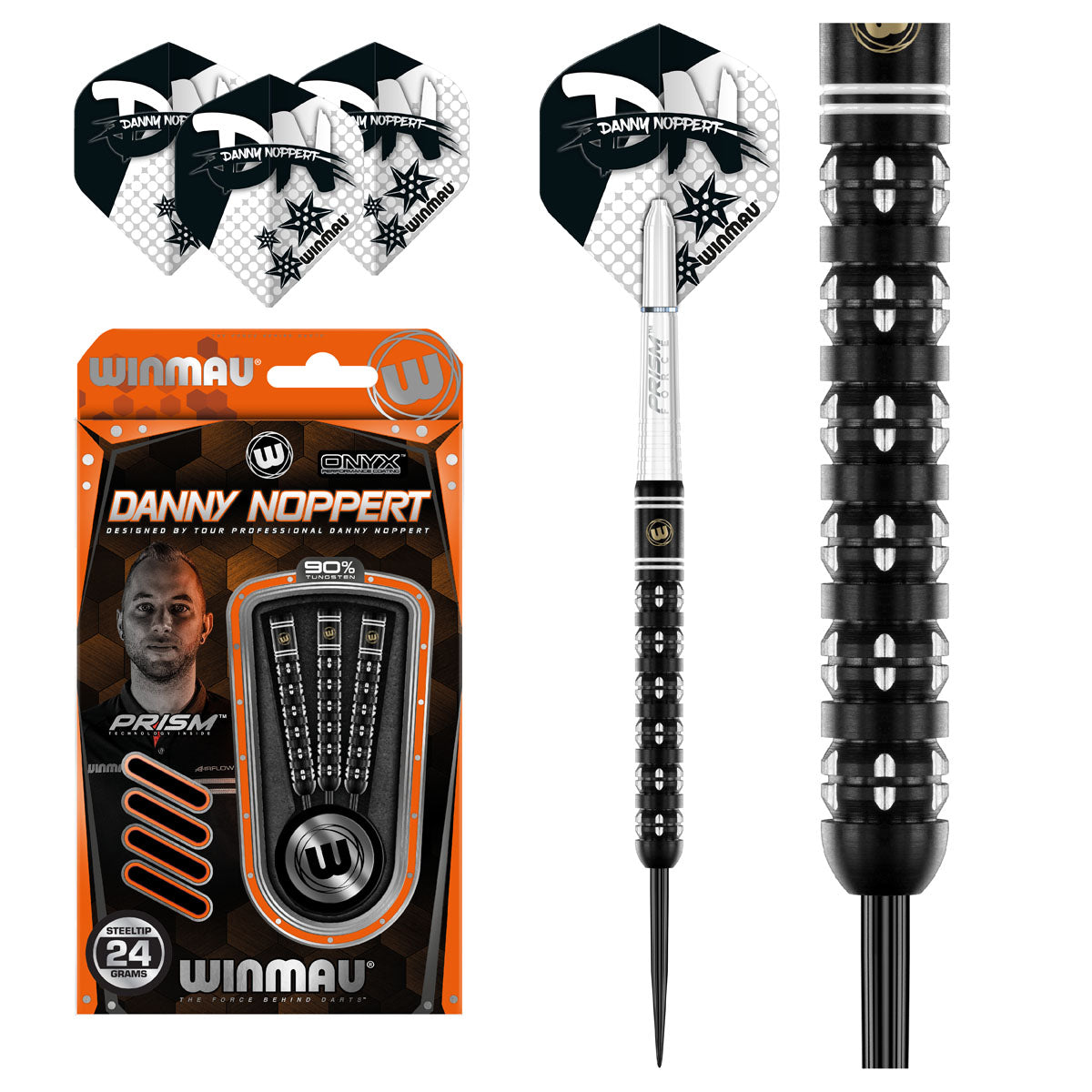 Danny Noppert Freeze Edition 90% Tungsten Steel Tip Darts by Winmau 24g