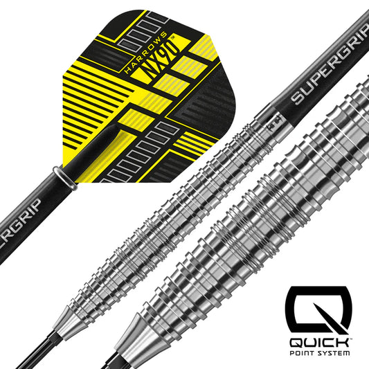 Harrows NX90 Tapered 90% Tungsten QP Steel Tip Darts