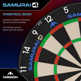 Mission Samurai 4 Dartboard White
