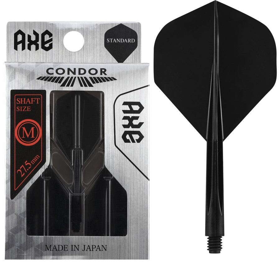 Condor AXE Black Standard integrated flights intermediate shaft