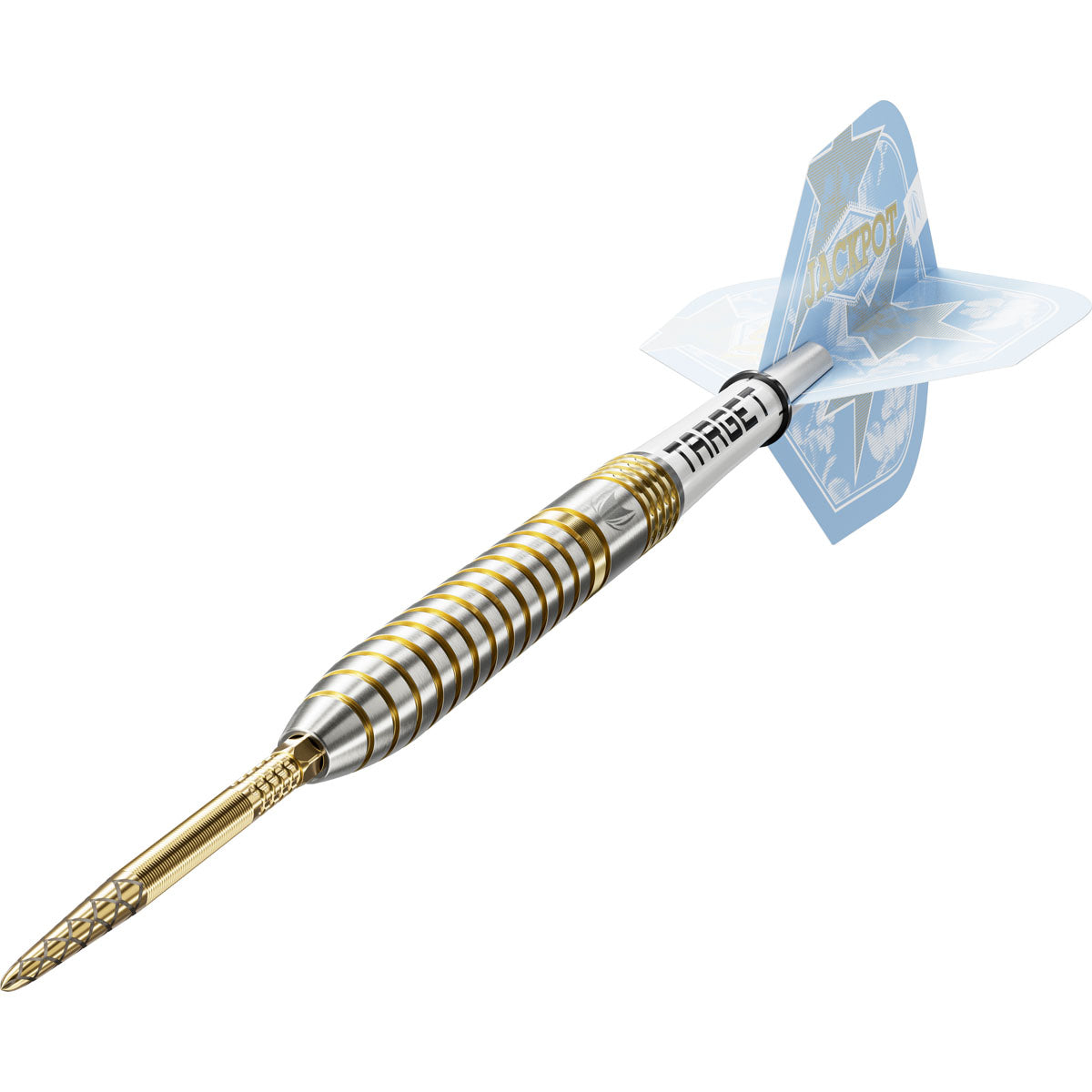 Target Adrian Lewis Showdown 95% Swiss Point steel-tip darts – angled product view