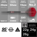Target Nathan Aspinall Asp 95K 95% Tungsten SP Steel Tip Darts – alternate product image 3