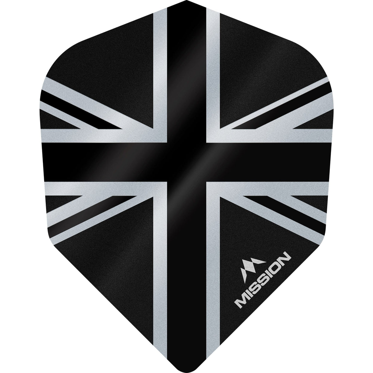 Mission Alliance Union Jack No6 dart flights - Black