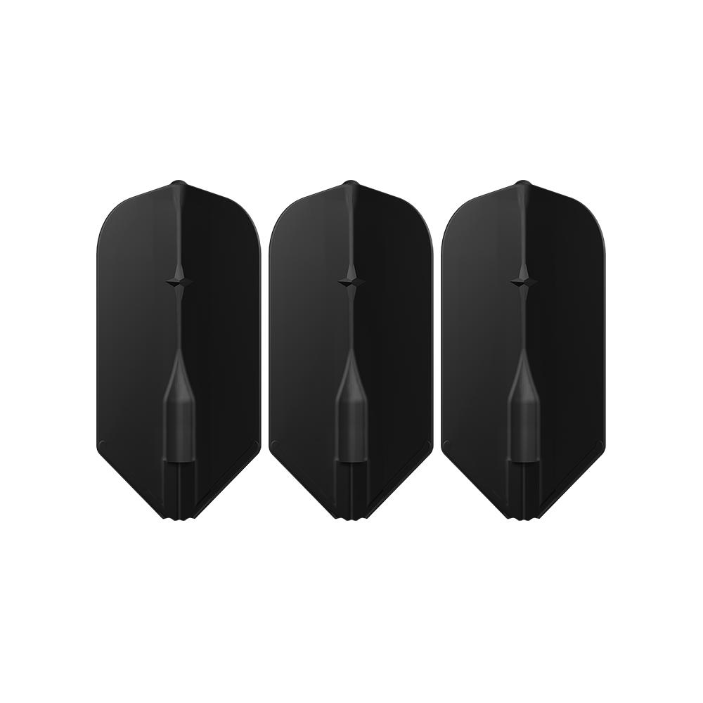 L-Style L6EZ Slim Black Flights – set of three