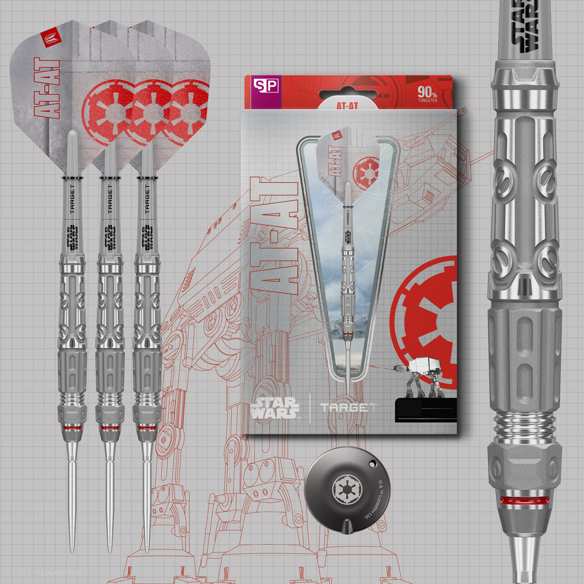 STAR WARS™ | TARGET AT-AT 90% Tungsten SP Steel Tip Darts