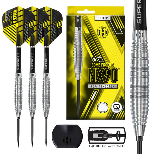 Harrows NX90 Bomb 90% Tungsten QP Steel Tip Darts