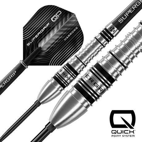 Harrows Supergrip Bomb 90% Tungsten QP Steel Tip Darts – alternate product image 2