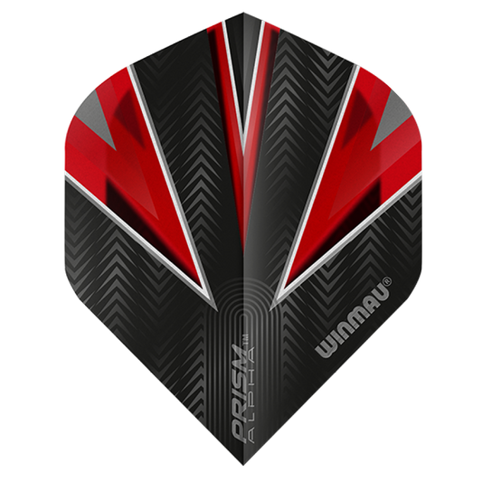 Winmau Prism Alpha Translucent Red Dart Flights Standard