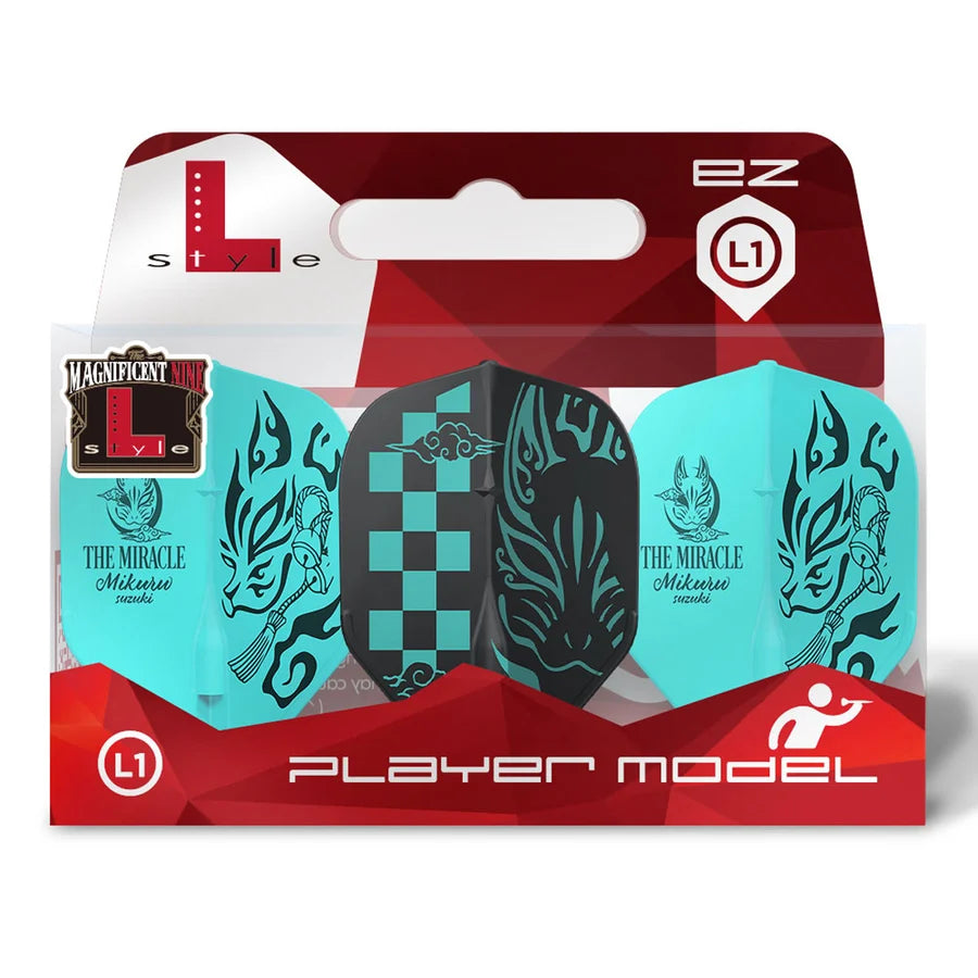 L-Style Mikuru Suzuki V6 Type A PRO Dart Flights Mix L3 Shape