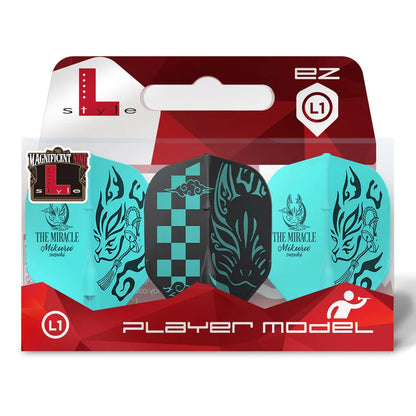 L-Style Mikuru Suzuki V6 Type A PRO Dart Flights Mix L3 Shape