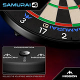 Mission Samurai 4 Dartboard White – alternate product image 3