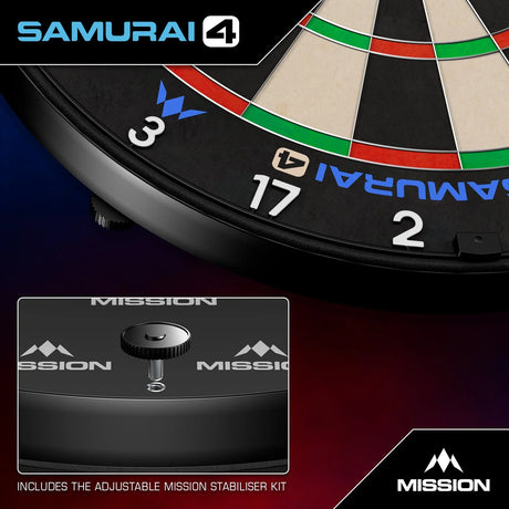 Mission Samurai 4 Dartboard White – alternate product image 3