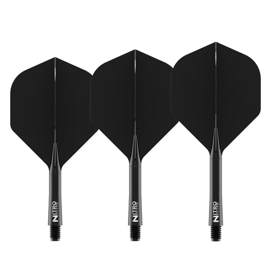 Nitro Flite Integrated Flight & Shaft Black & Black No2