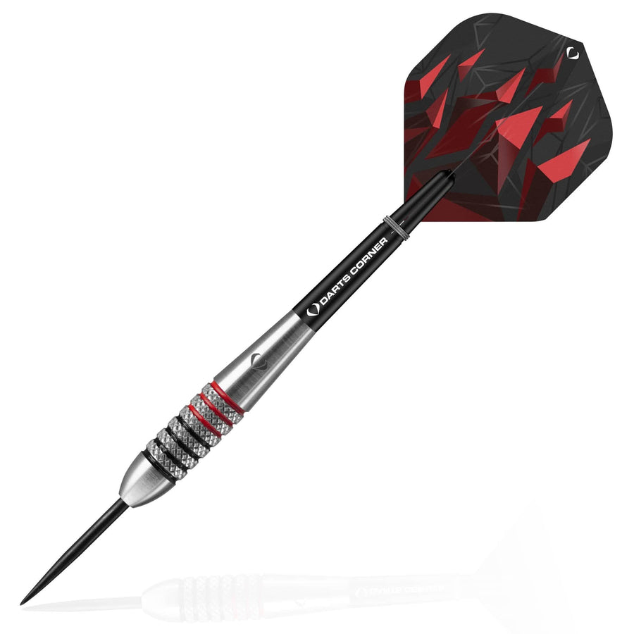 Astrofire knurled steel-tip dart assembled view