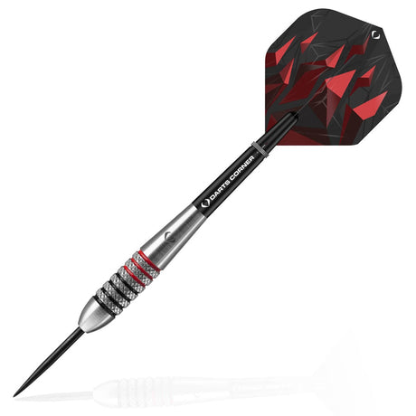 Astrofire knurled steel-tip dart assembled view