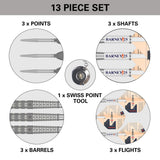 Barney 25 darts – contents included