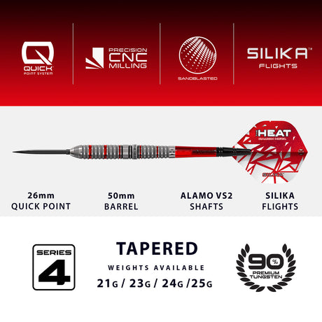 Damon Heta Series 4 darts – specifications