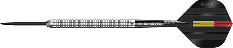 Mission Mike De Decker 95% tungsten steel-tip darts detail view