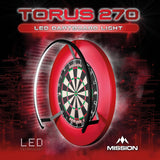 Mission Torus 270 dartboard light alternate view