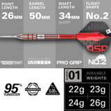 Nathan Aspinall G2 darts – specifications