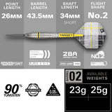 Scott Williams G2 darts – specifications