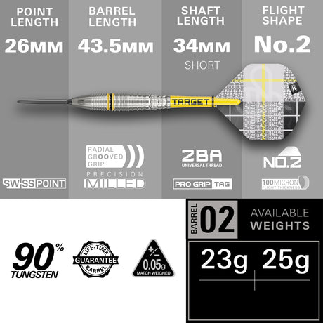 Scott Williams G2 darts – specifications