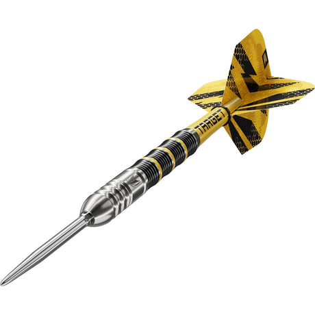 Target Buzz SP02 90% Swiss Point steel-tip darts – angled product view