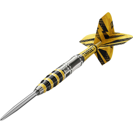 Target Buzz SP03 90% Swiss Point steel-tip darts – angled product view
