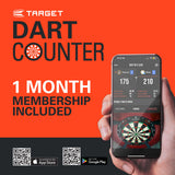 Target Buzz SP03 90% Swiss Point steel-tip darts – DartCounter compatibility graphic