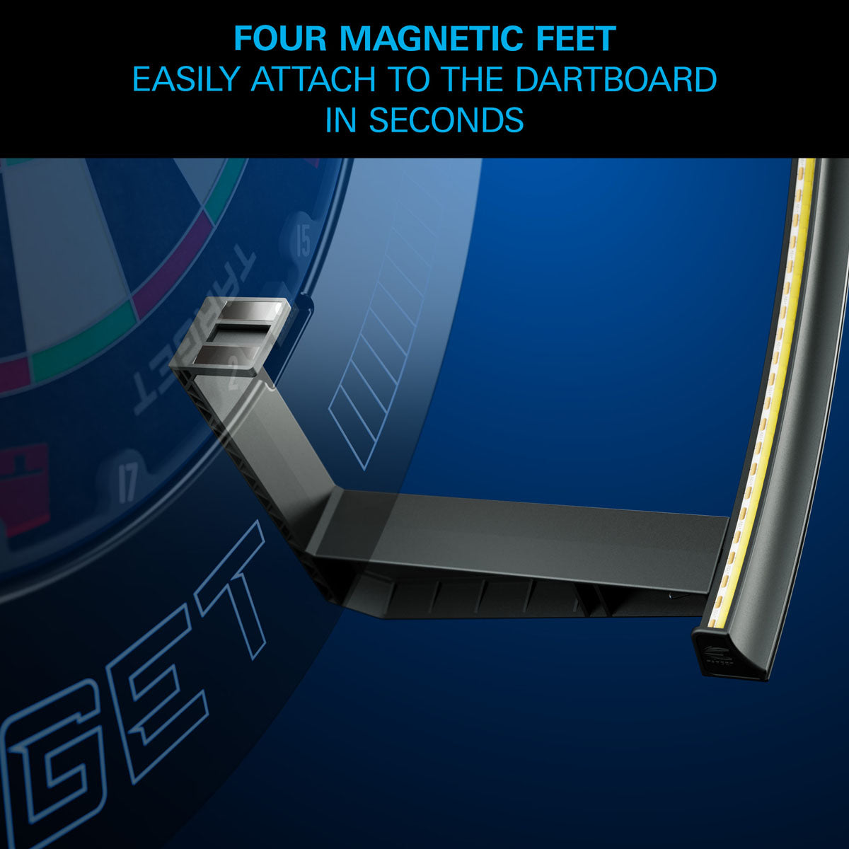 Target Corona Vision 2 dartboard light – magnetic mounting feet