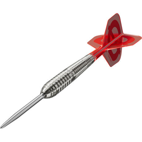 Target GROUP O 01 50% Swiss Point steel-tip darts – angled product view