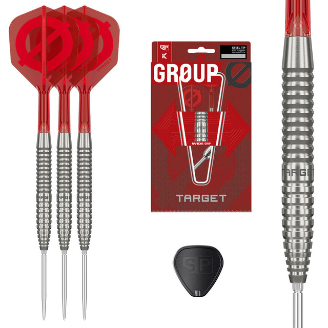 Target GROUP O 02 50% Swiss Point steel-tip darts – main product image