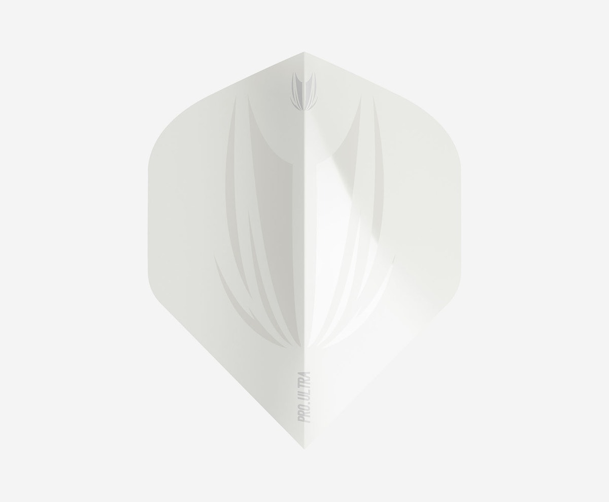 Target ID Pro.Ultra White No.2 dart flights side view
