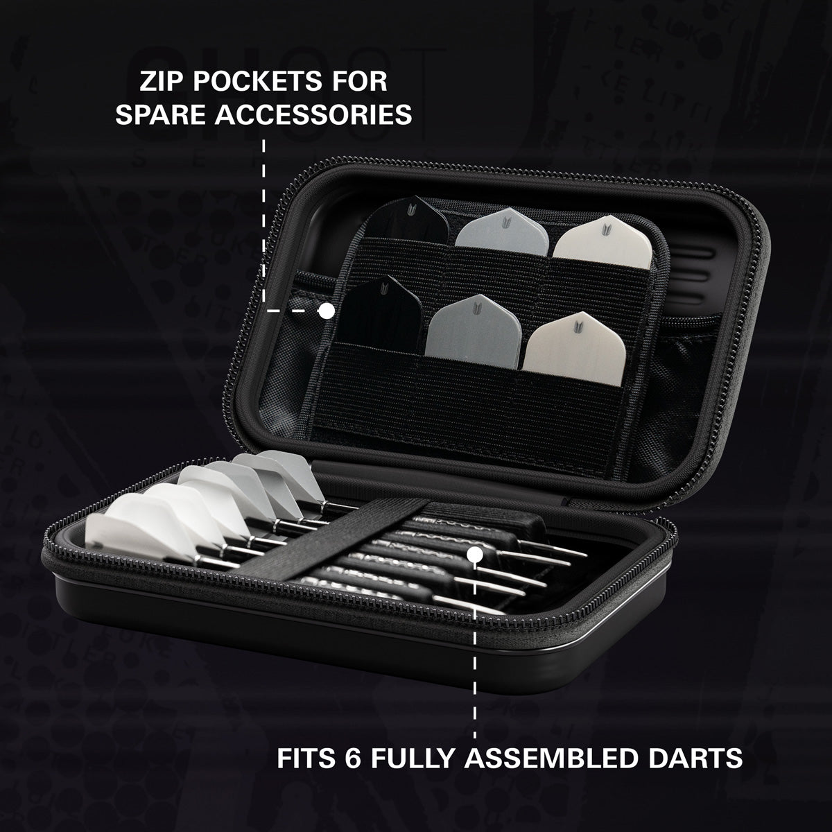 Target Luke Littler Takoma Ghost XL dart case interior