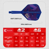 Target Luke Littler World Champion 2026 K-Flex Integrated Flights & Shafts No6