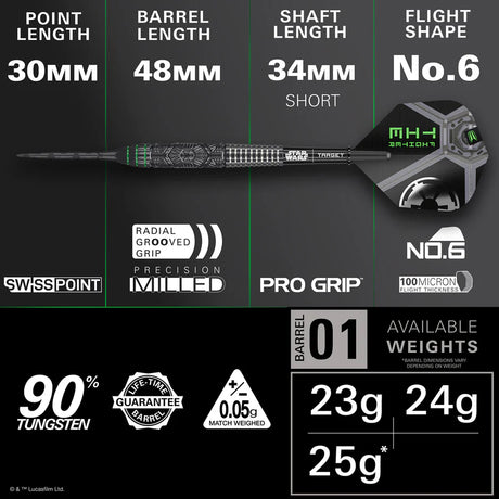 STAR WARS™ | TARGET Tie Fighter 90% Tungsten Steel Tip Darts – alternate product image 2