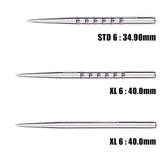 Unicorn Needle 6 Groove silver dart points in standard and extra-long lengths