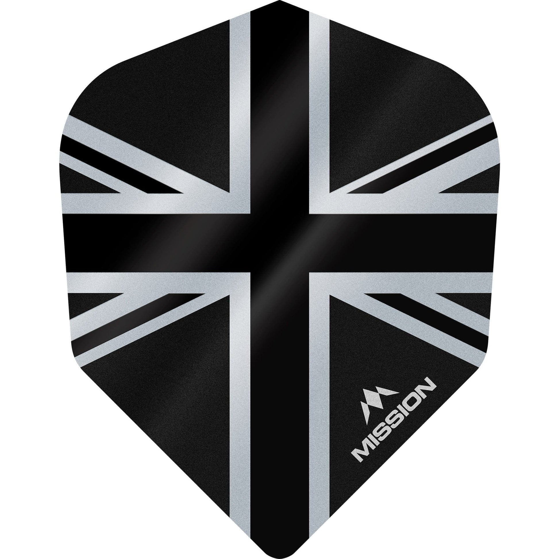 Mission Alliance Union Jack No6 dart flights - Black