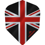 Mission Alliance Union Jack No6 dart flights - Black and Red