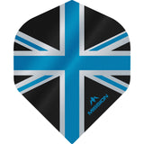 Mission Alliance Union Jack No2 dart flights - Black and Blue
