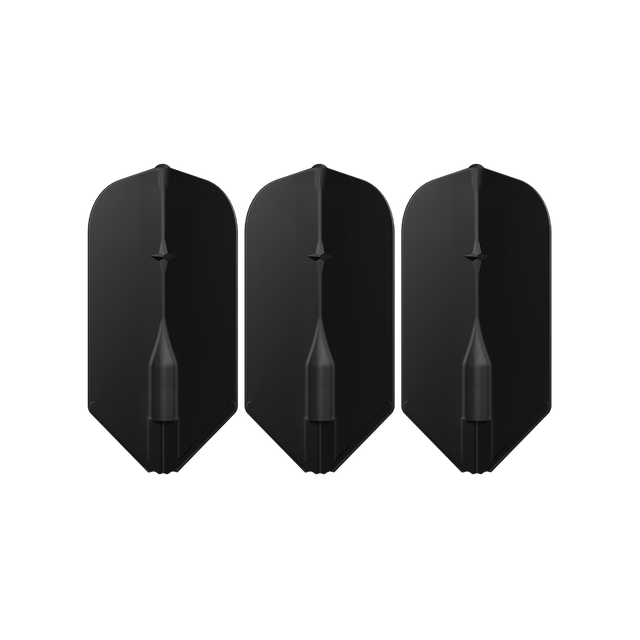 L-Style L6EZ Slim Black Flights – set of three