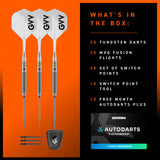Winmau Gian van Veen W-Max 90% tungsten steel tip darts